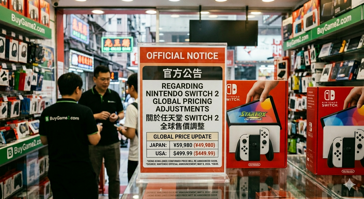 【重要公告】任天堂官方宣布 Switch 2 全球售價調整：香港及各區加價詳情一覽