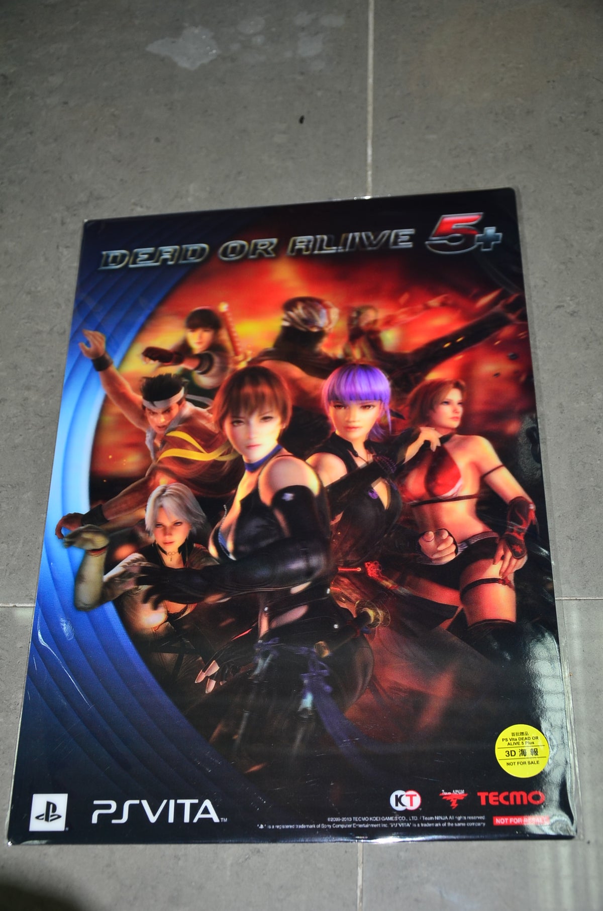 Dead or Alive 5 Plus 原装3D 立体凸乳大胶桌垫