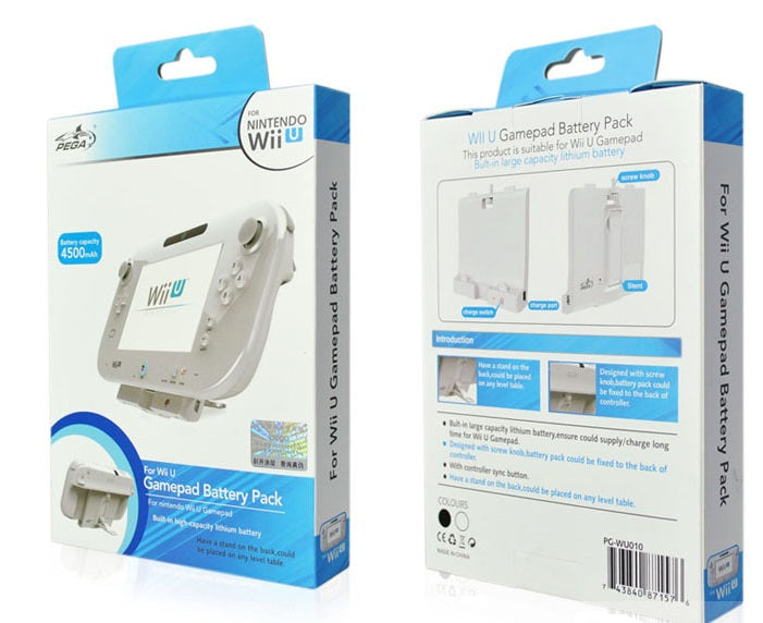 PEGA Wii U 4500mAh Gamepad 電池連企座-1