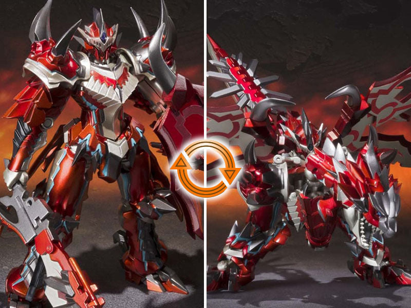 Chogokin Monster Hunter G Class Transformation Rathalos Action Figure-7