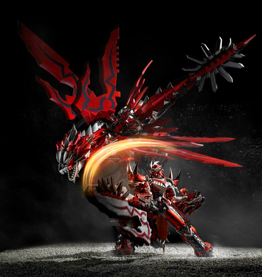 Chogokin Monster Hunter G Class Transformation Rathalos Action Figure-3