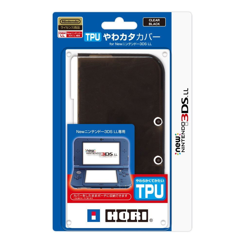 New 3DS LL 黑色TPU保護殼 (HORI)