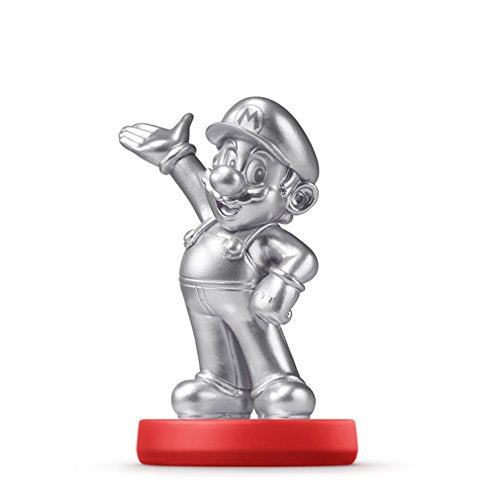 Amiibo NFC Figure: Silver Mario