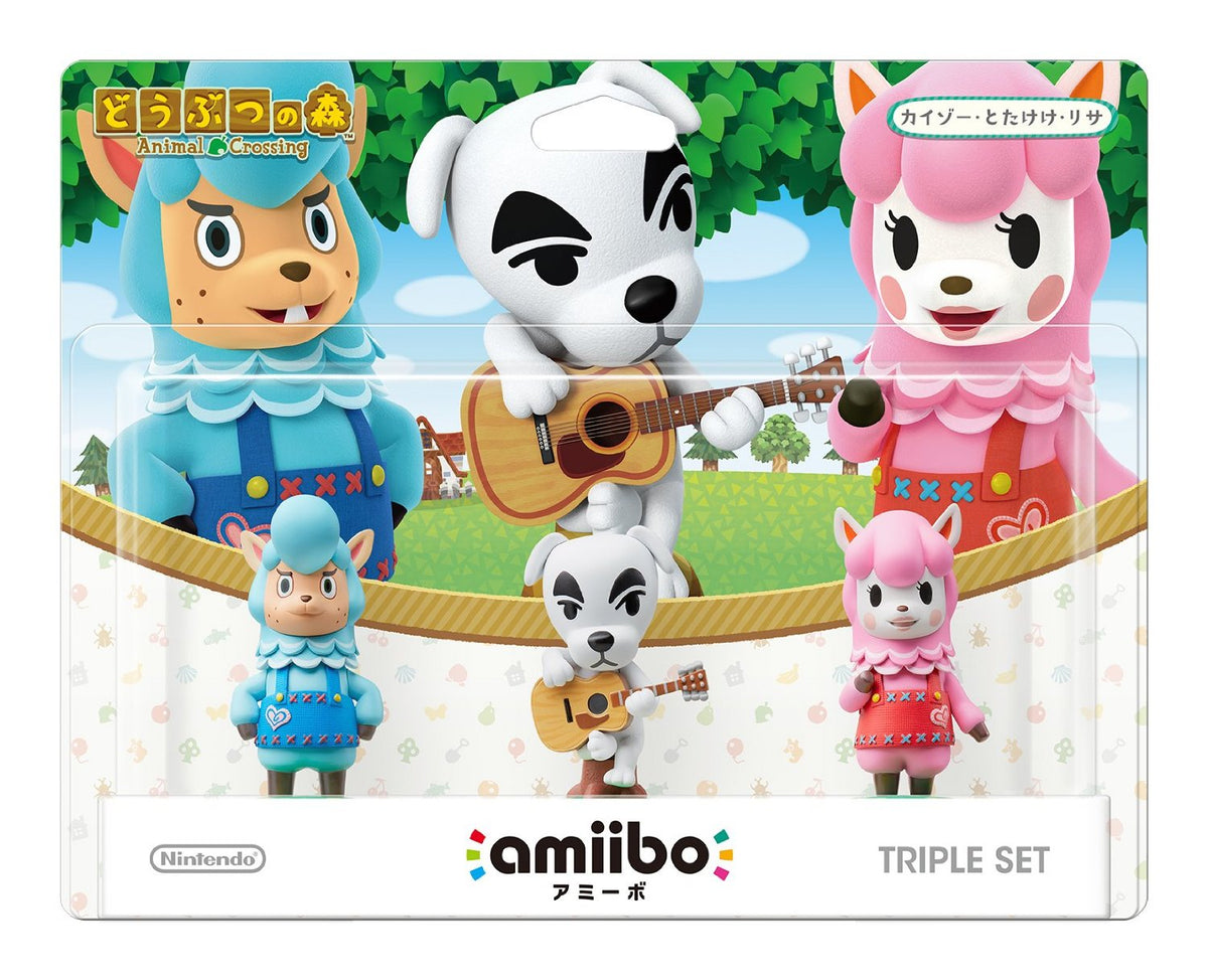 Amiibo Figure Cyrus + K.K.Slider + Reese:  (Animal Crossing 動物之森 3合1 套裝)