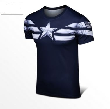 Captain America Sport Tee (Deep Blue)