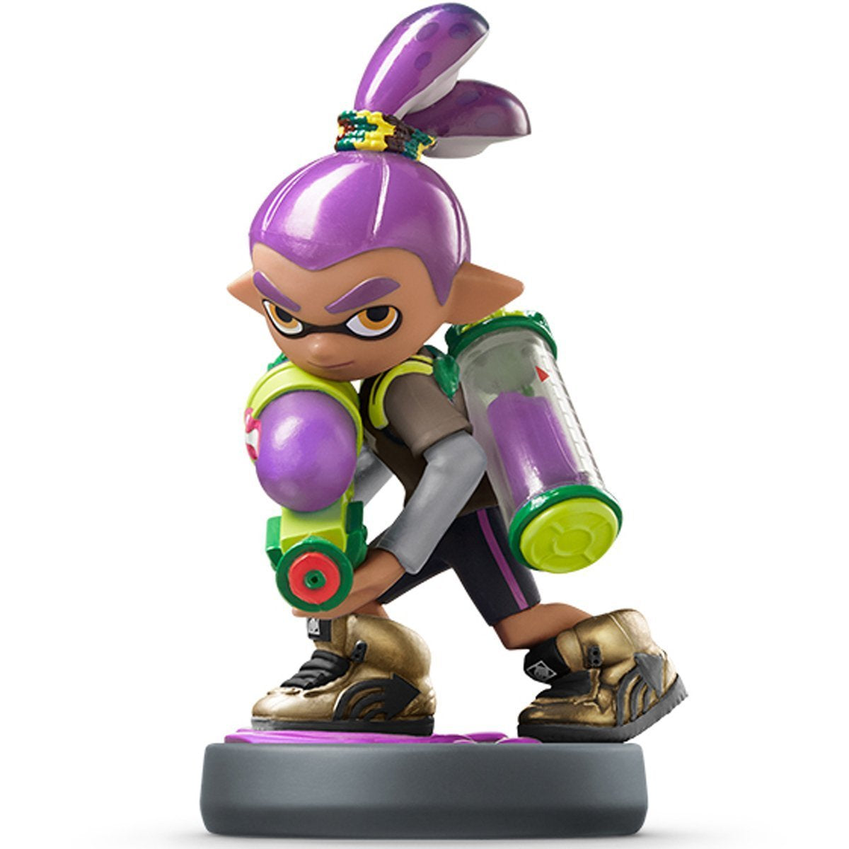 Amiibo NFC Figure: Purple Inking Boy (Splatoon Series)-1