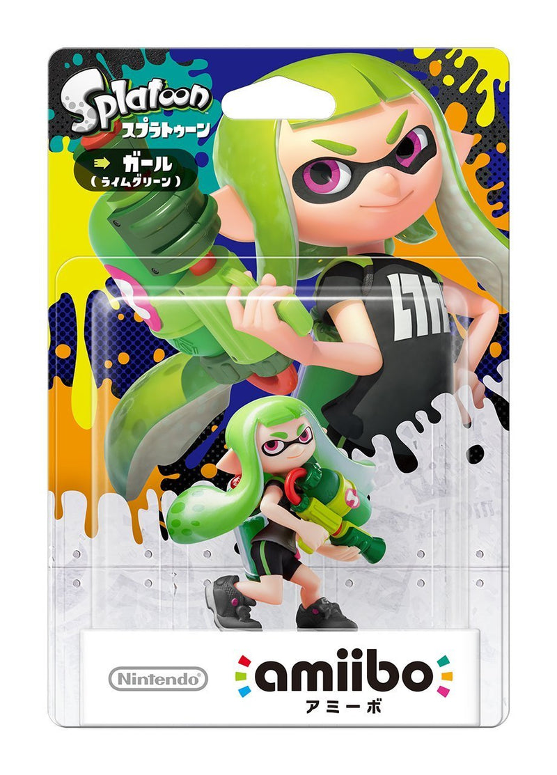 Amiibo NFC Figure: Green Inking Girl (Splatoon Series)-2