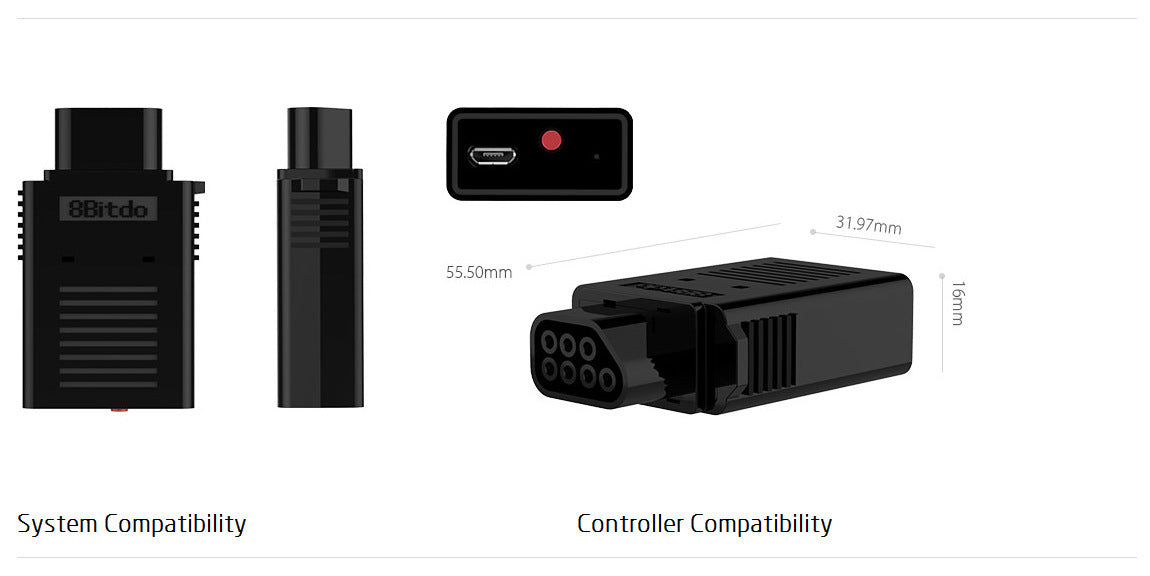 8Bitdo 灰機無藍牙無線手掣接收器-3