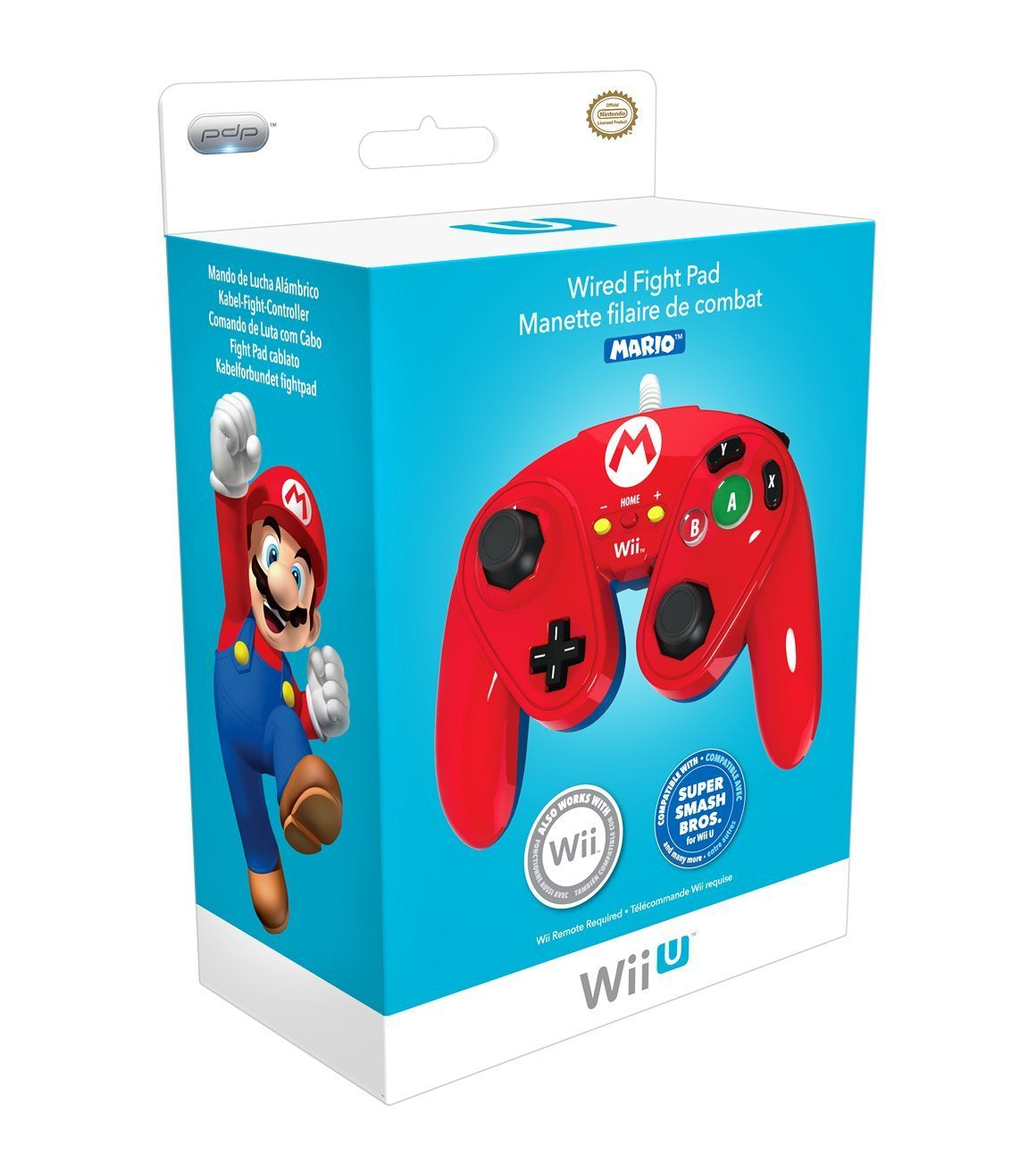 PDP Wired Fight Pad for Wii U (Mario)-2