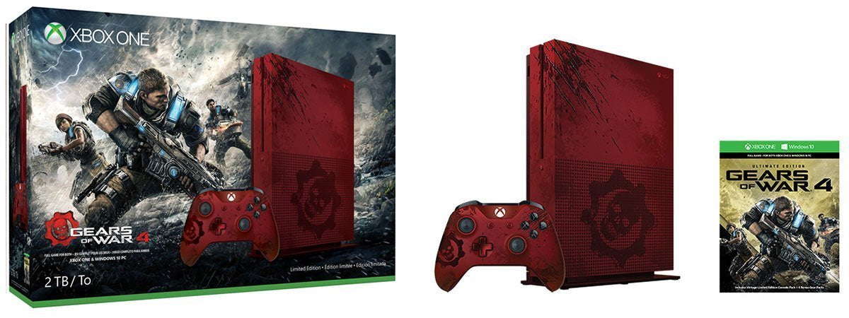 Gears of War 4 限量版 Xbox One S 2TB 套装-1