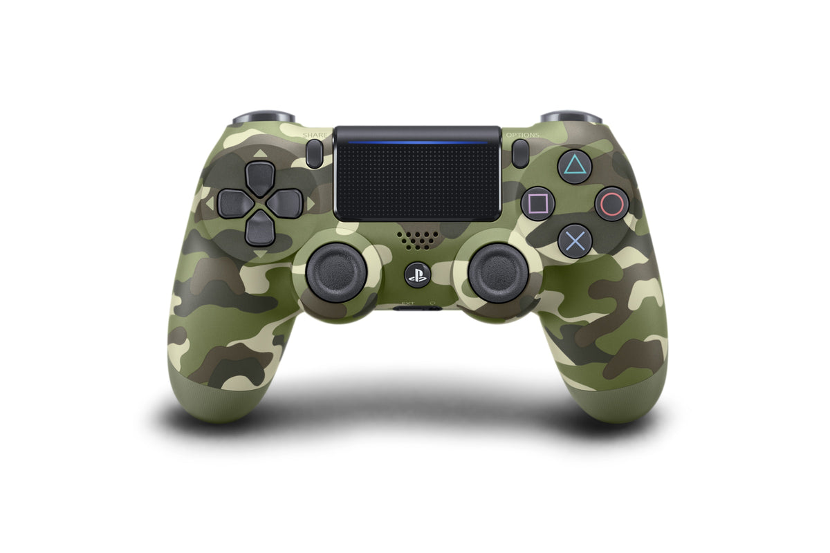 Dual Shock 4 Wireless Controller (2G, Green Camouflage)-1