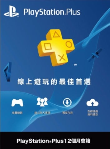 Playstation Network Plus 12 Months Card (HK)-1