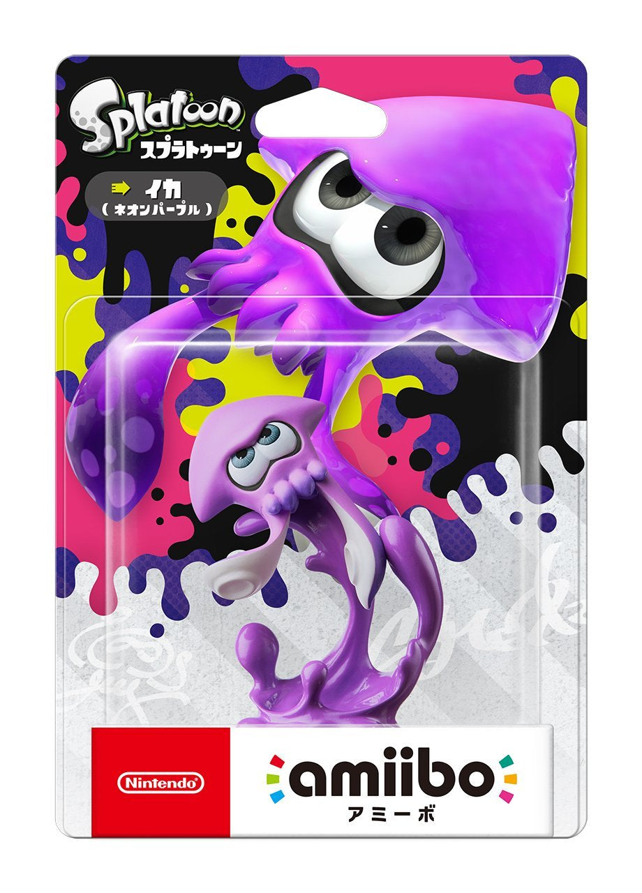Amiibo Figure~ 紫色鱿鱼 (漆蛋大作战2)