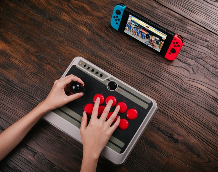 8bitdo 灰机样式有线及蓝牙无线街机摇杆