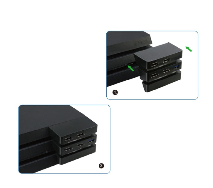 PS4 Pro 主机专用5风扇散热扇 + USB Hub (DOBE)-4