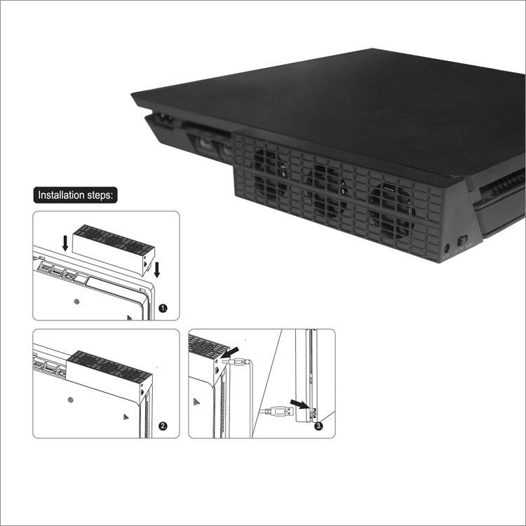 PS4 Slim 主機專用散熱扇 + USB HUB (DOBE)-4