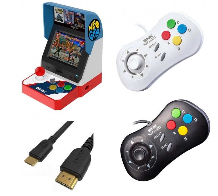 SNK NeoGeo mini + 雙手掣 + HDMI 線-1