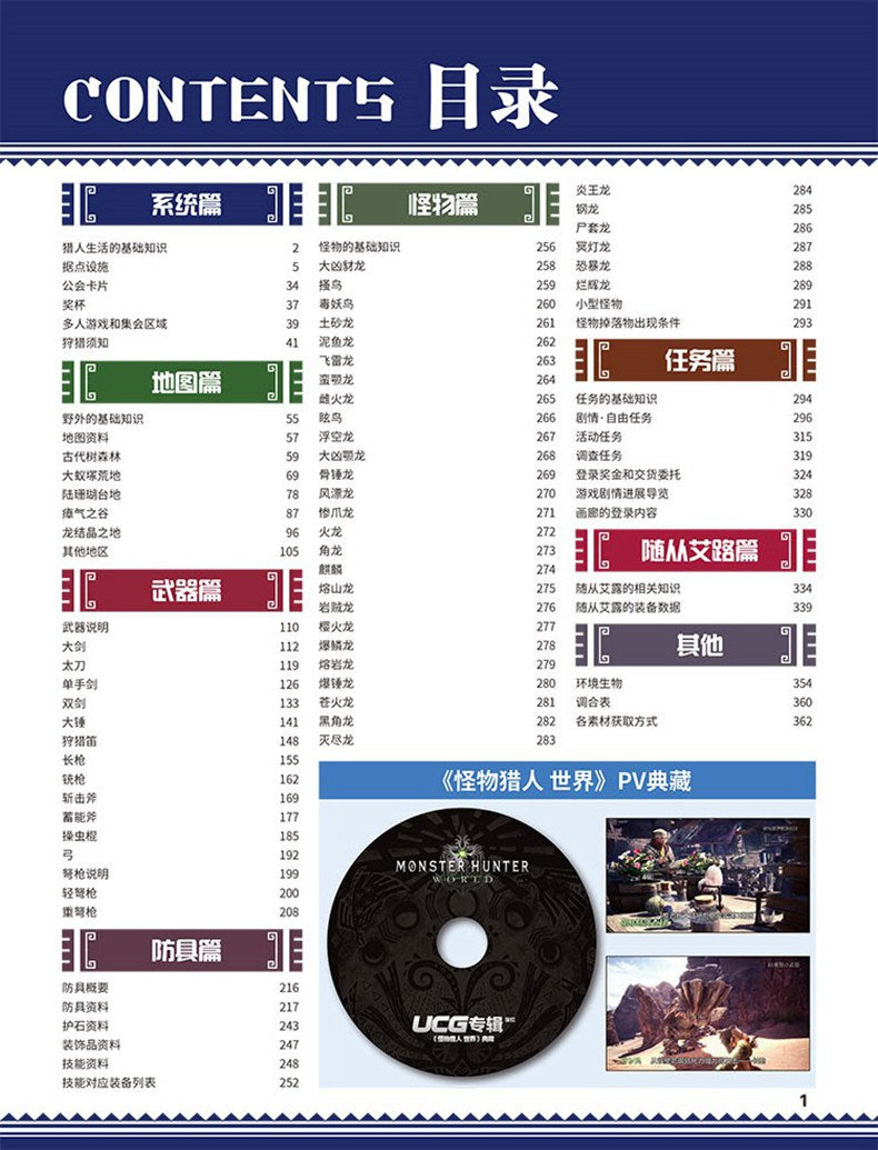 Monster Hunter World Guide Book + CD