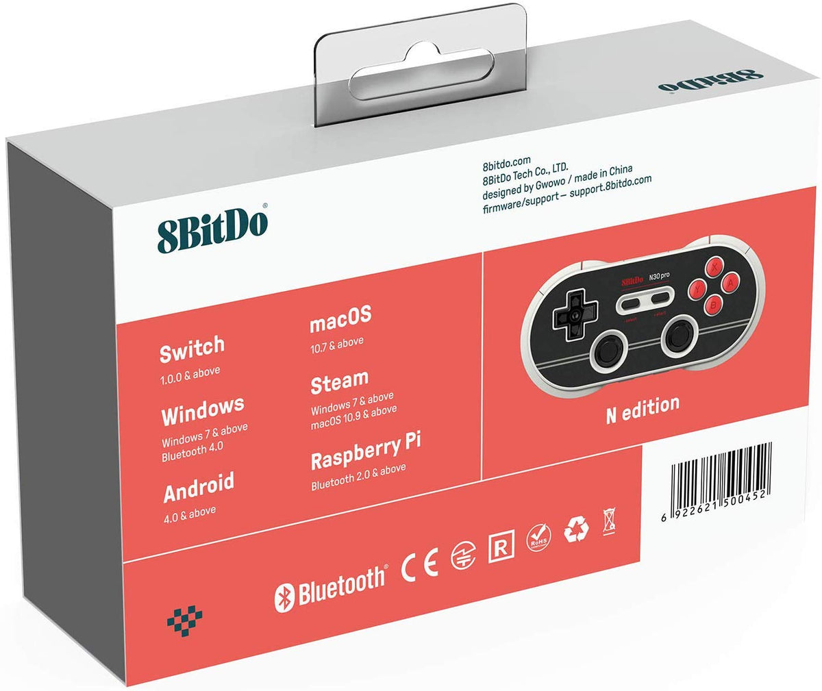 8Bitdo N30 Pro 2 Bluetooth Gamepad (N Edition)-3