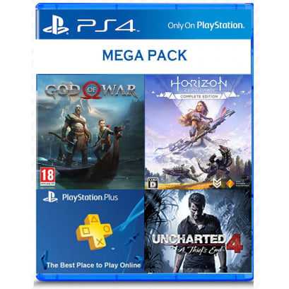 God of War + Horizon Complete + Uncharted 4 (Mega Pack)