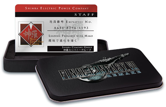 最终幻想VII 重制版 特典神罗ID 咭 & 金属收纳盒