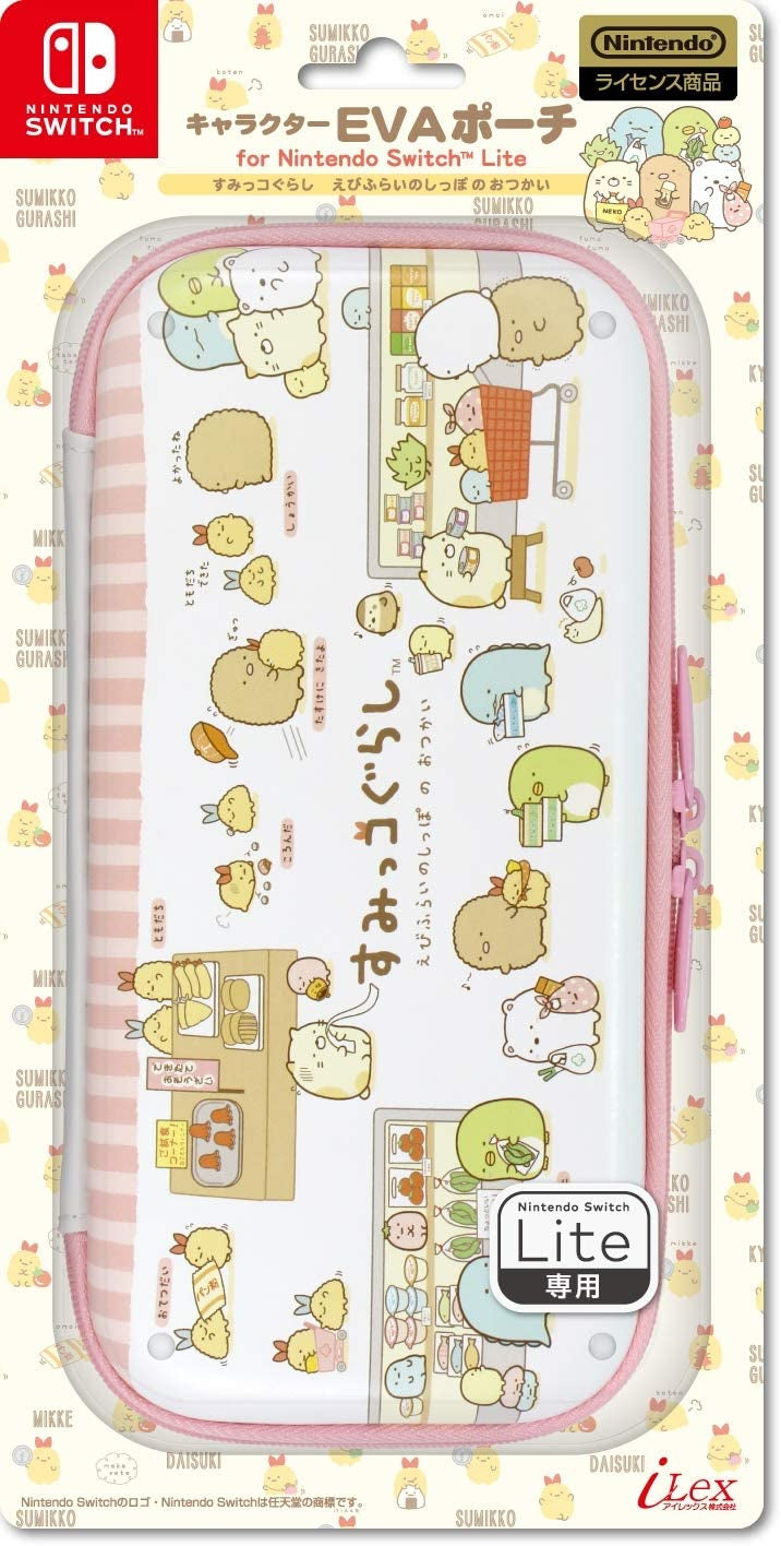 Switch Lite EVA 保護硬包 (角落生物, 粉紅色)-1
