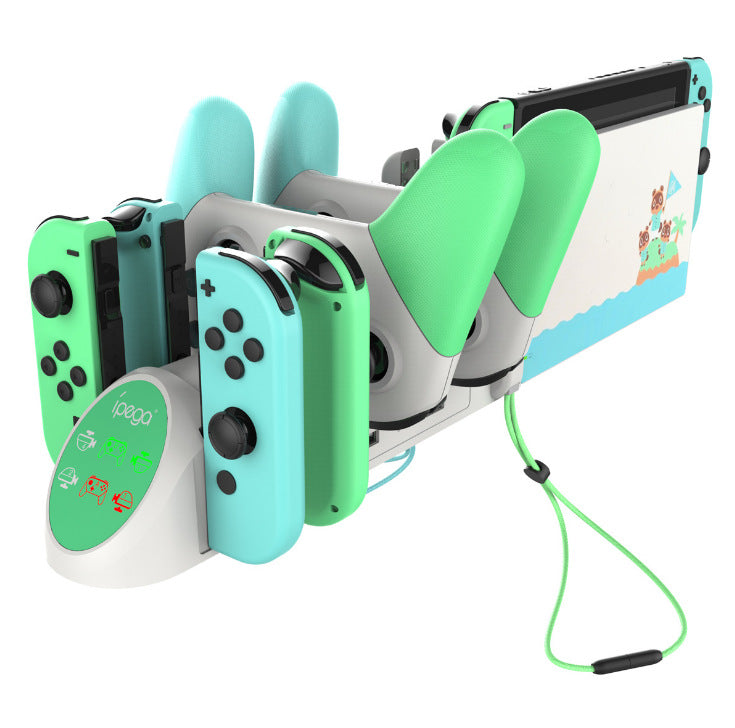Switch 6合1 多功能充电底座 (iPEGA, 白色)