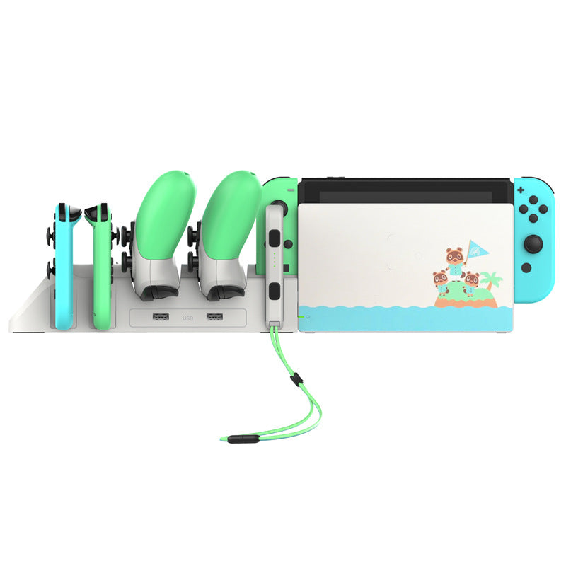 Switch 6合1 多功能充电底座 (iPEGA, 白色)