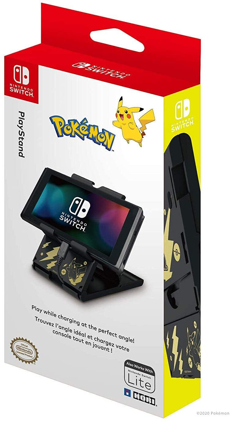 Switch Compact Playstand (Black & Gold Pokemon , HORI)