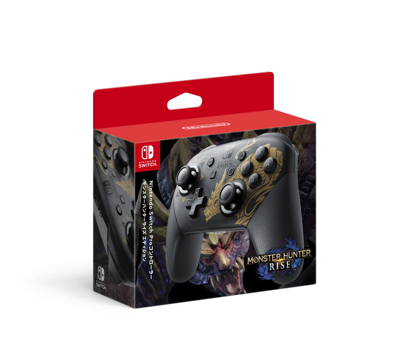 任天堂原裝 Pro 手掣 (魔物獵人崛起 限定版)-1
