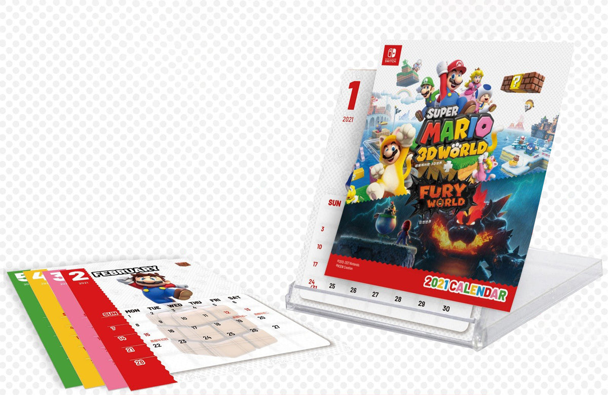 Super Mario 3D World 限定版2021座枱月曆-1