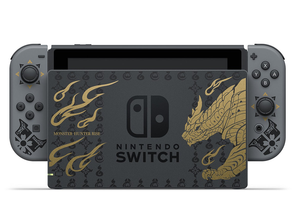 Switch主機 +遊戲套裝 (Monster Hunter Rise 限定版, 香港行貨)-3