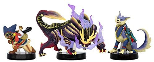 Amiibo: 怨虎龙 + 艾路 + 牙猎犬 (魔物猎人崛起)