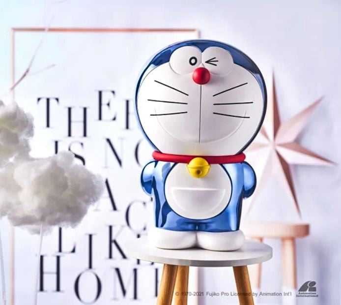 多啦A梦正版电光二代电镀 Figure (40cm)