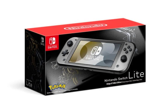 任天堂 Switch Lite 主機 (寵物小精靈 帝牙盧卡/ 帕路奇亞限定版)