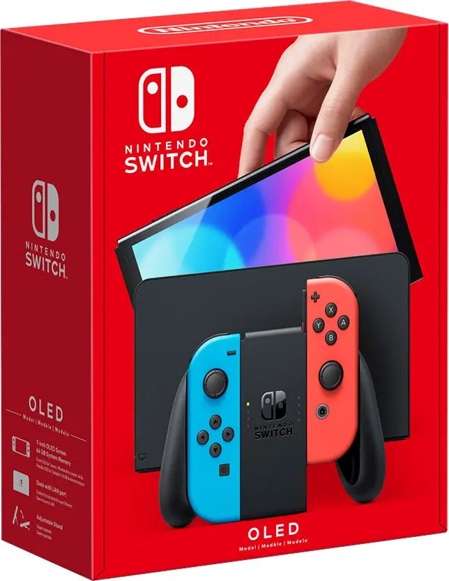 OLED Switch Console (Red / Blue)