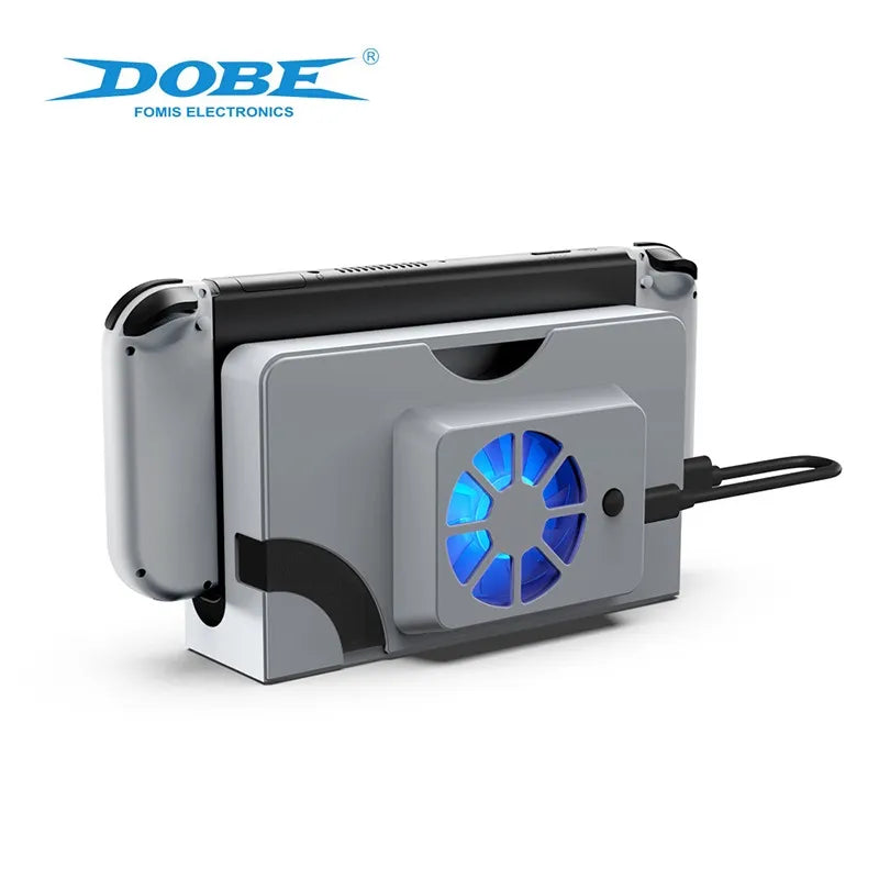 Switch OLED 底座專用發光散熱扇 (白色, DOBE)