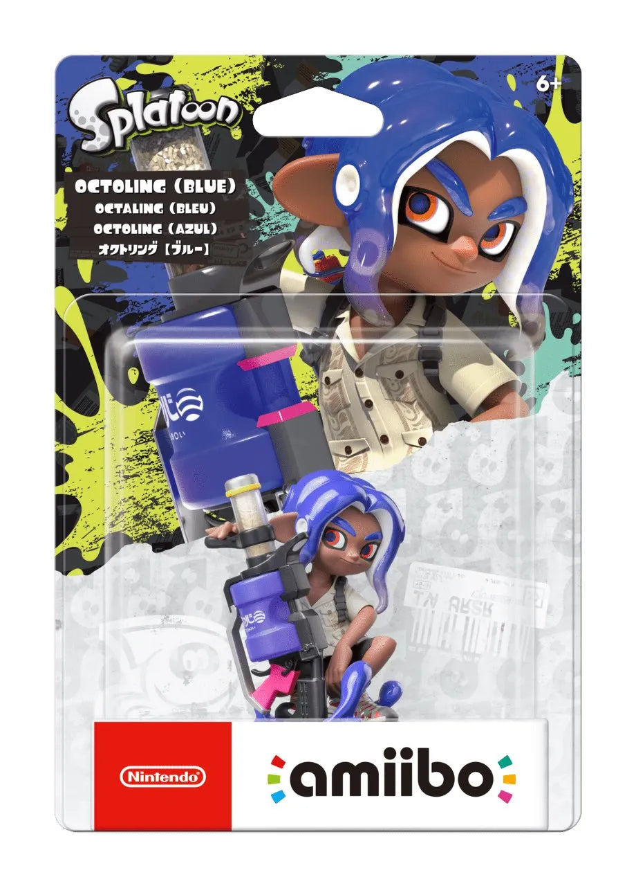 Amiibo Figure: Blue Octoling (漆彈大作戰 3)