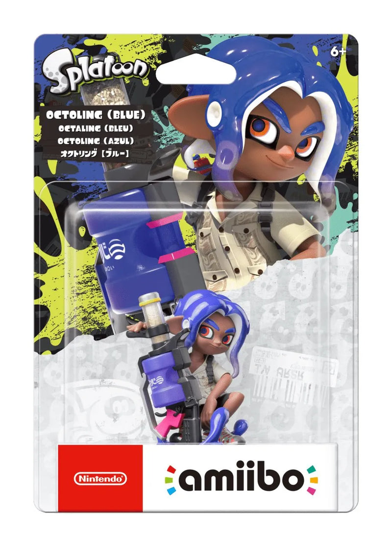 Amiibo Figure: Blue Octoling (漆弹大作战 3)-1