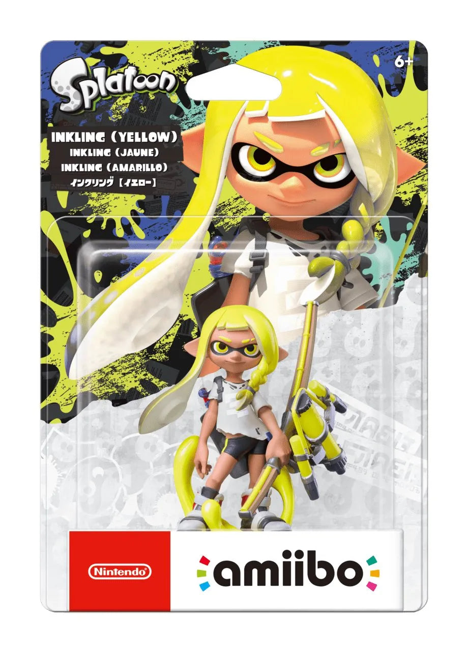 Amiibo Figure: Yellow Inkling (漆彈大作戰 3)