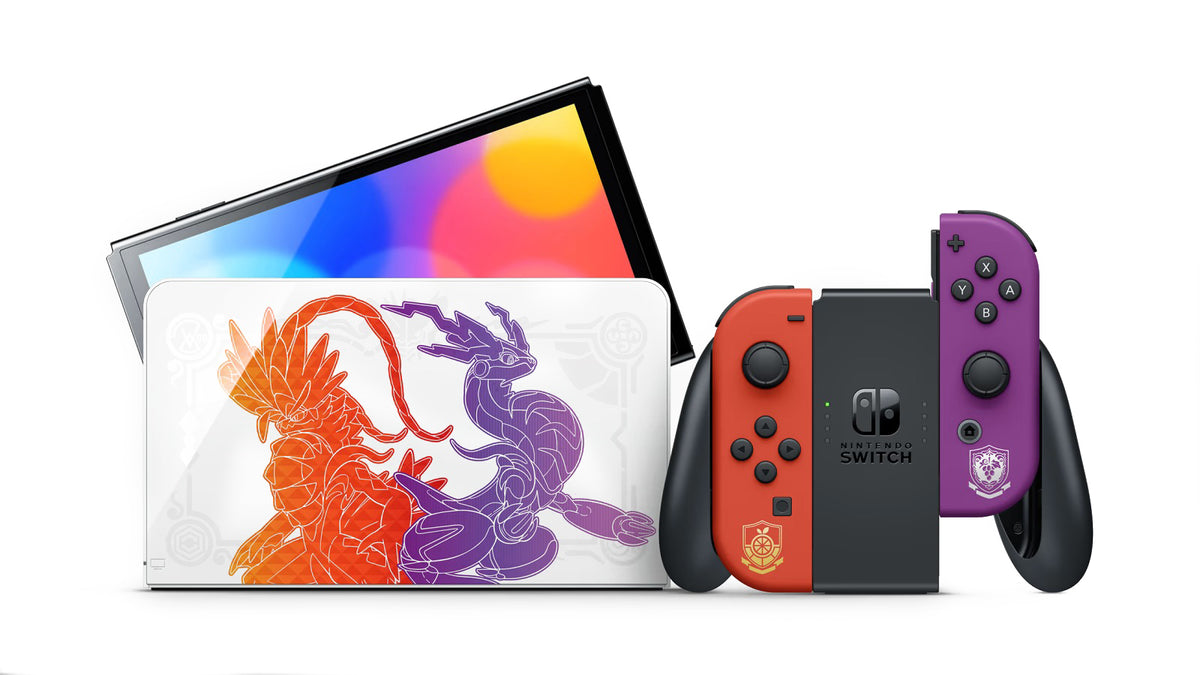 OLED Switch 主机 + 游戏 (精灵宝可梦 朱/紫 限定版套装)-2