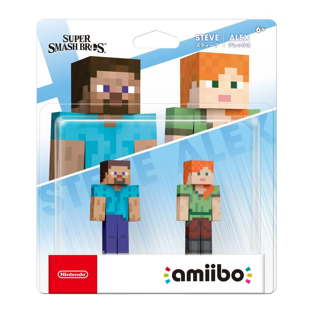 Amiibo Figure: Steve + Alex (Super Smash Bros. Series)