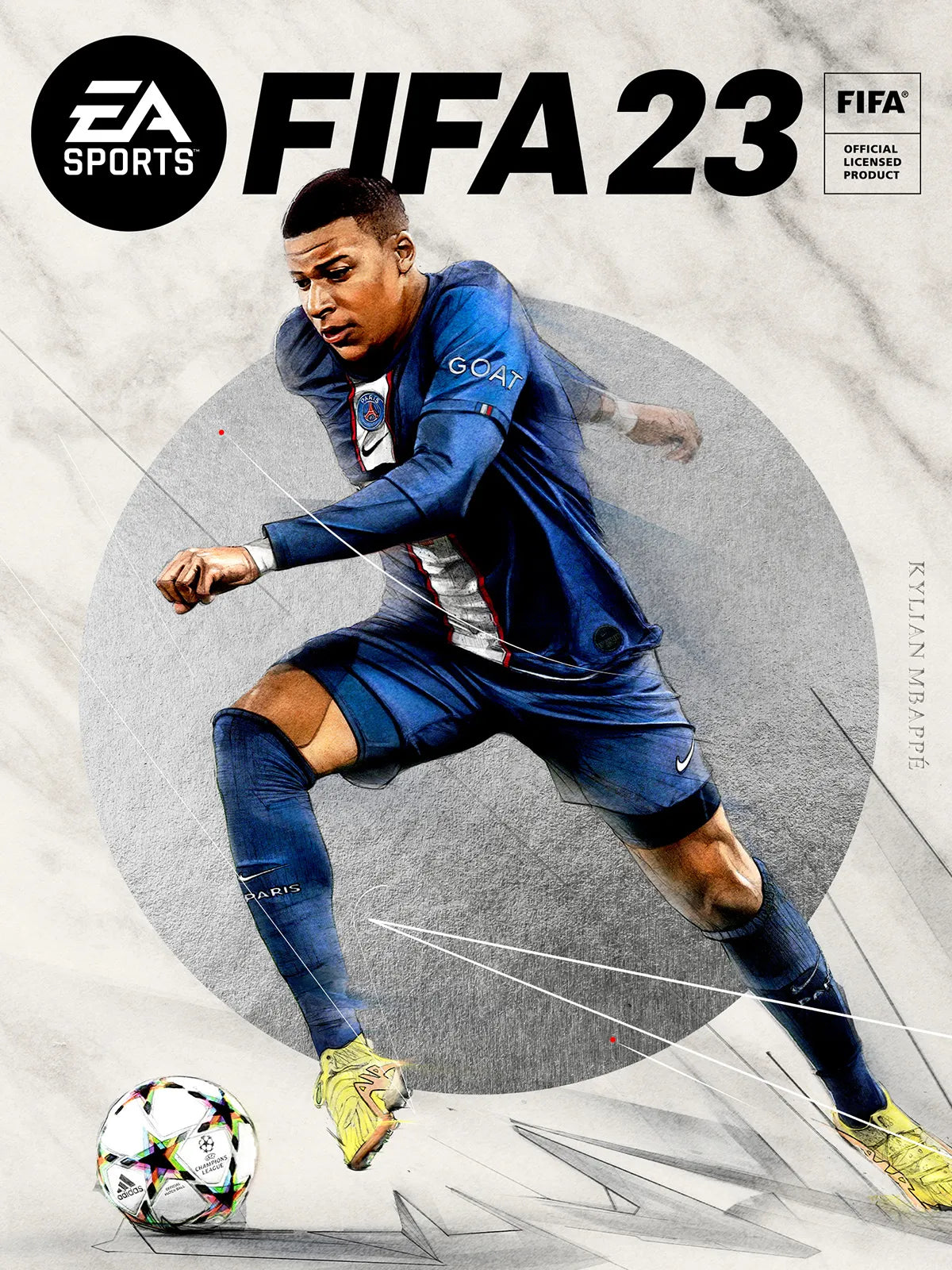 FIFA 23 膠質珍藏A3海報 (Kylian Mbappe)
