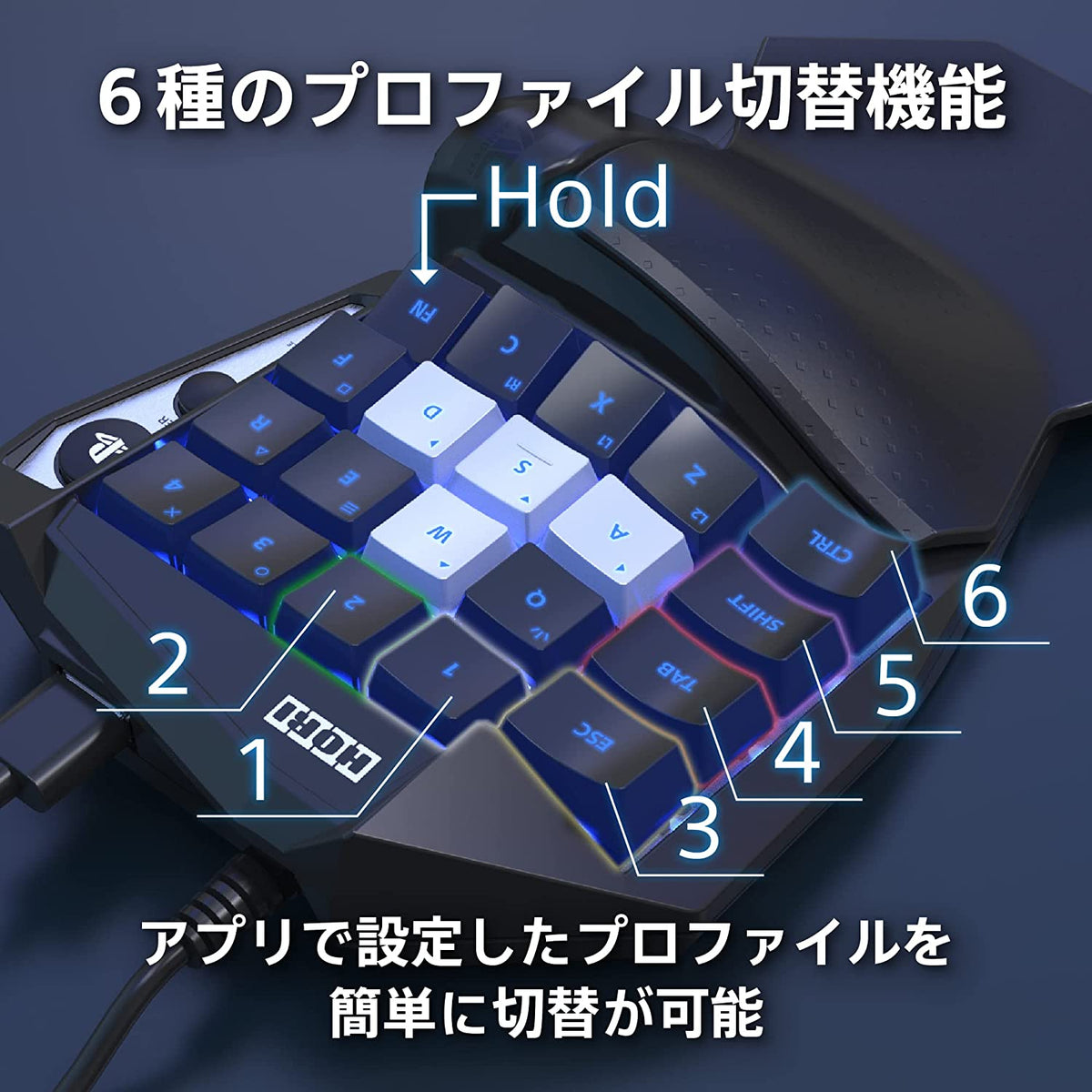 PS5/PS4/PC TAC 战术指挥官 机械键盘 (HORI)-6