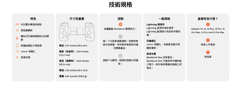 Backbone One Controller for iPhone-7