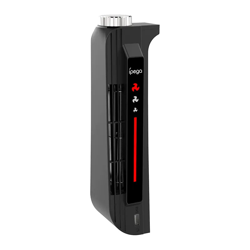 LED發光離心式散熱扇連USB擴展接口 (iPEGA, 黑色)