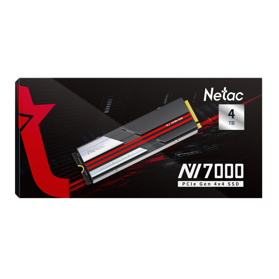 NV7000 PCIe Gen4x4 M.2 2280 SSD 固態硬碟 (Netac, 4TB)