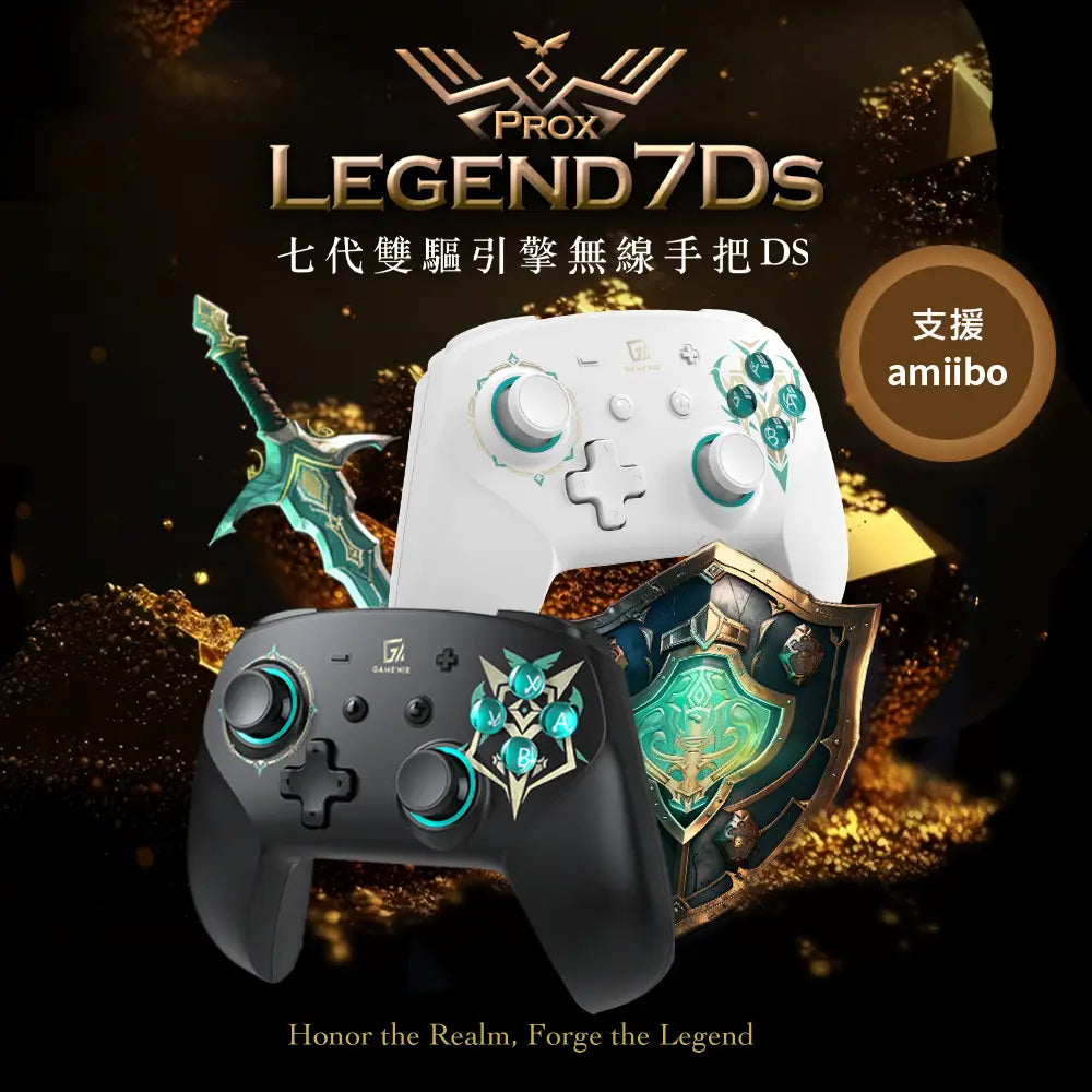 GAME'NIR ProX-LEGEND 7Ds Wireless LED Pro Controller (Black)-2