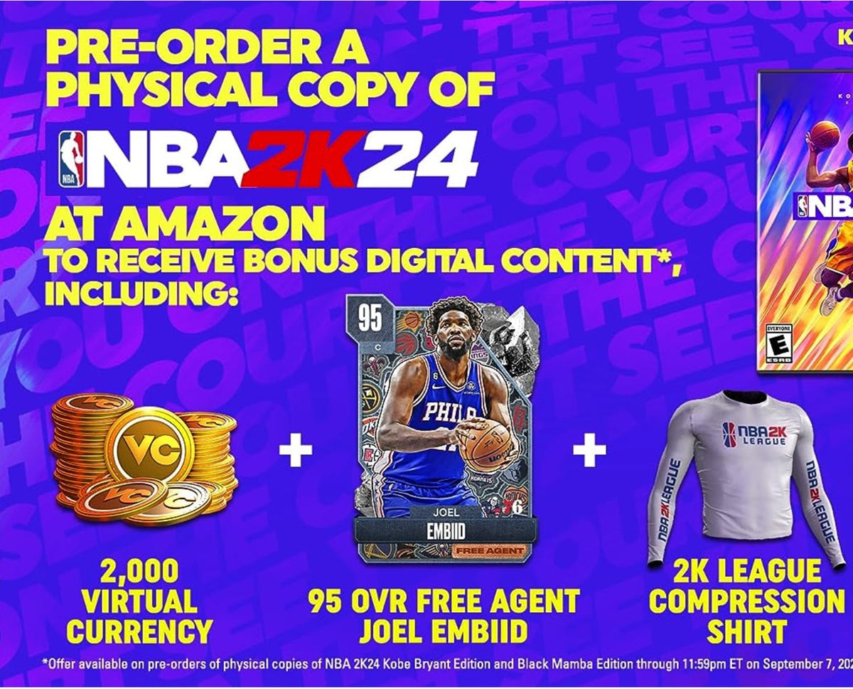 NBA 2K24 Bonus Download Card