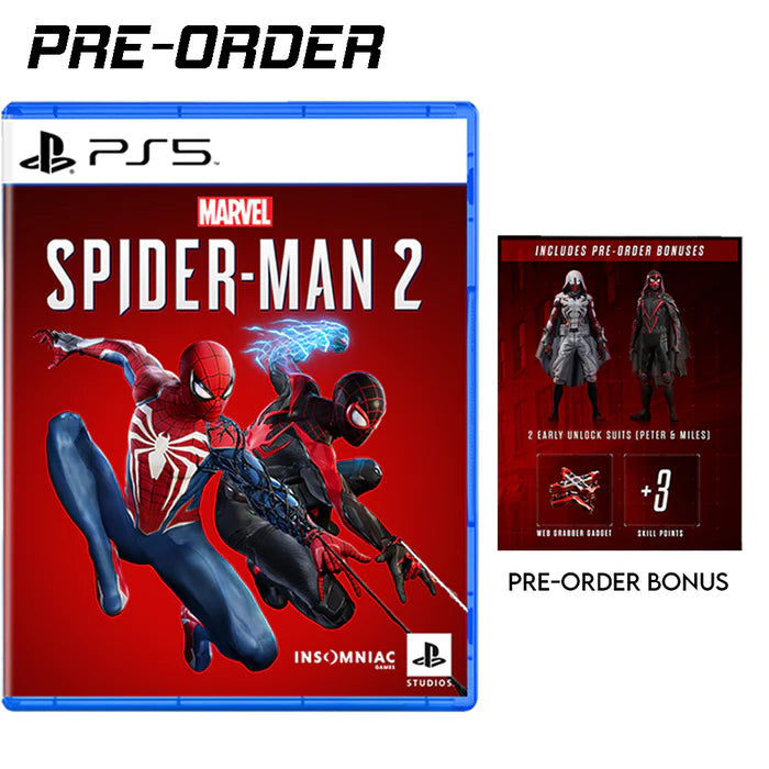 PS5 Slim Console + Spider-man 2 Game Bundle (Blu-ray Rom, HK)-4